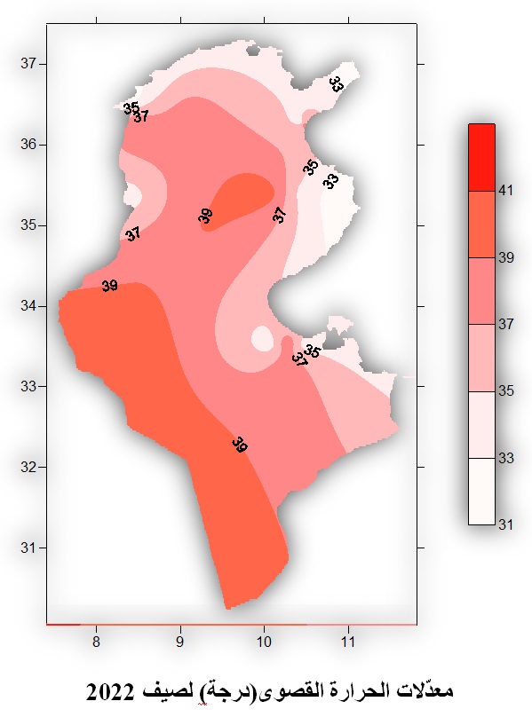 temperature fr été 2022