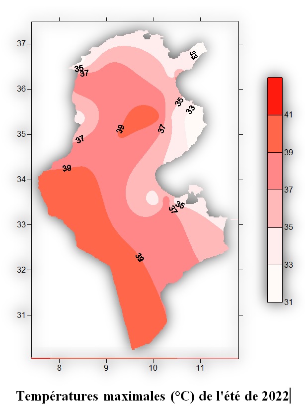 temperature été fr 2022