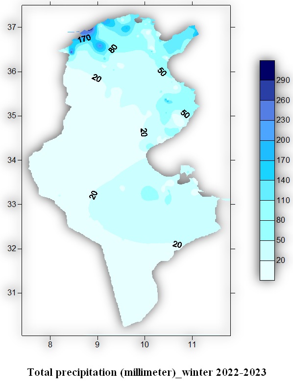 Total precipitation (millimeter)_winter 2022-2023