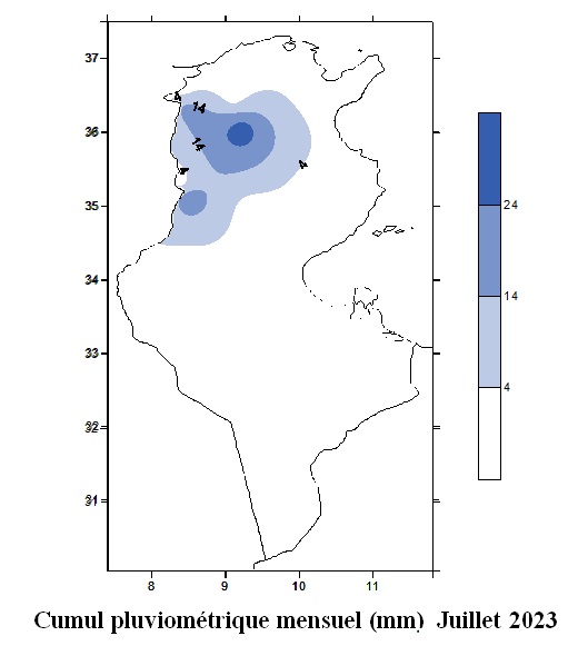 pluie tunsie juillet 2023