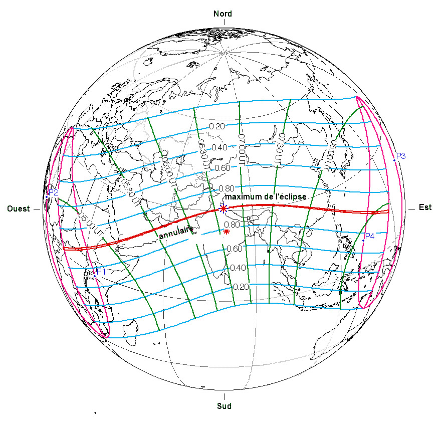 Éclipse solaire annulaire Le  21  juin   2020.