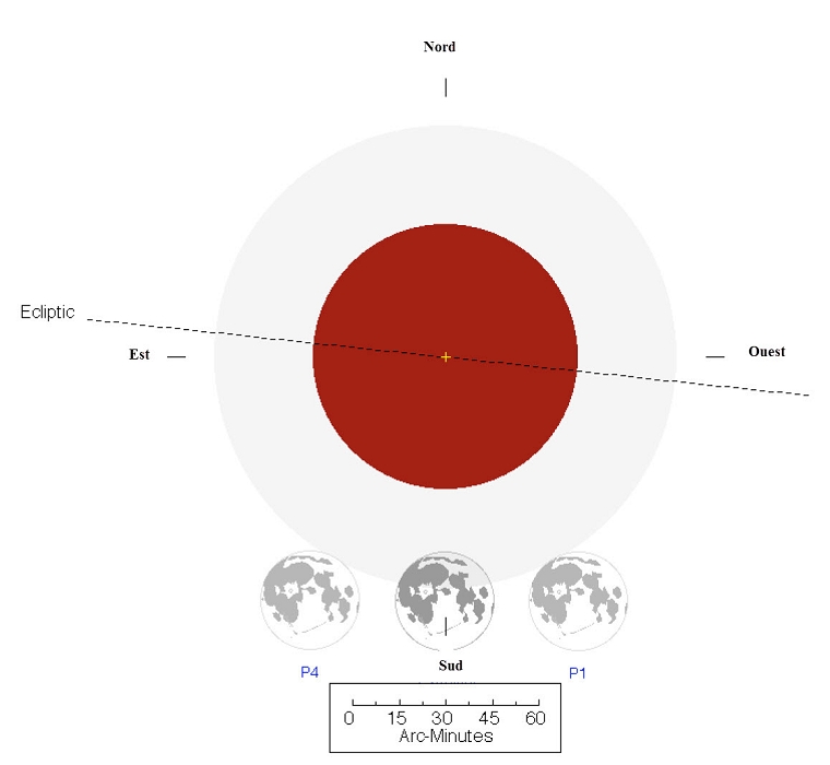 Éclipse lunaire  par la pénombre le 30 novembre 2020