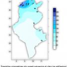 Répartition géographique des cumuls saisonniers de pluie (en millimètres)   de l'automne 2022