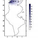 Cumul pluviométrique mensuel (mm) Janvier 2024