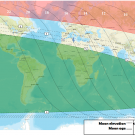 The lunar crescent visibility of the Rajab 1446 Hijri 