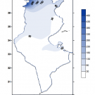 Cumul saisonnier des précipitations (mm): automne 2025